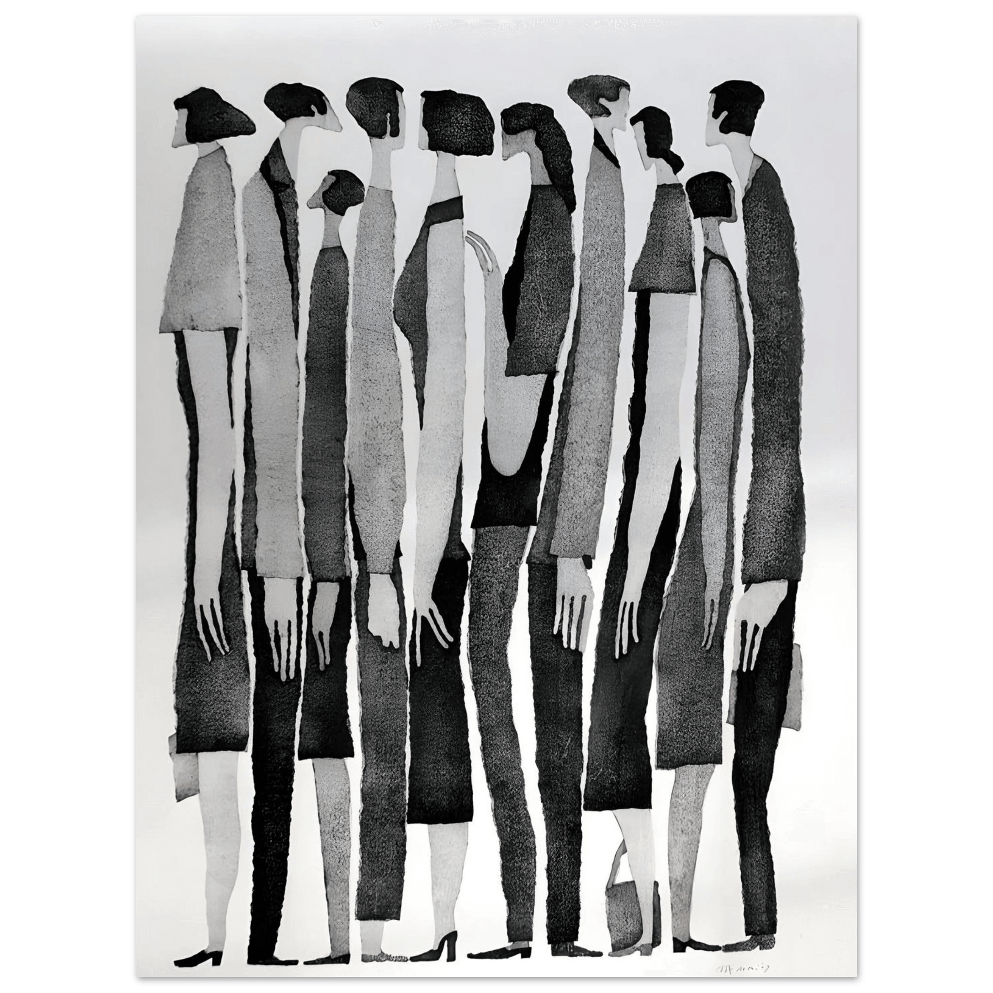 Silent Crowd - Poster - Arthena