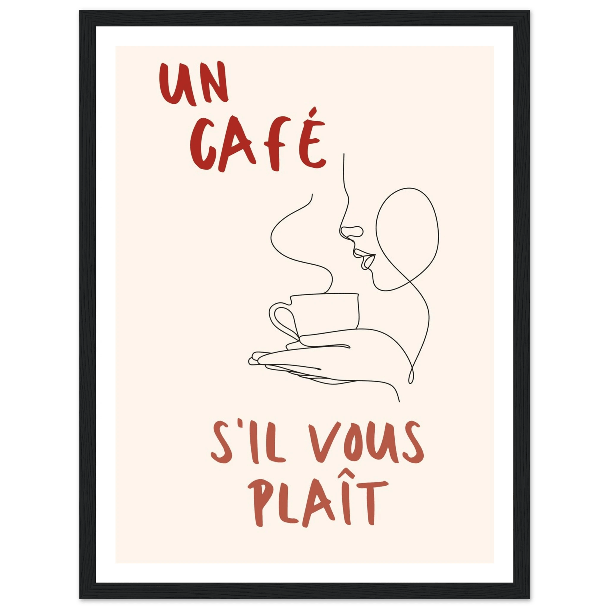 Un Café S'il Vous Plait - Poster - Arthena