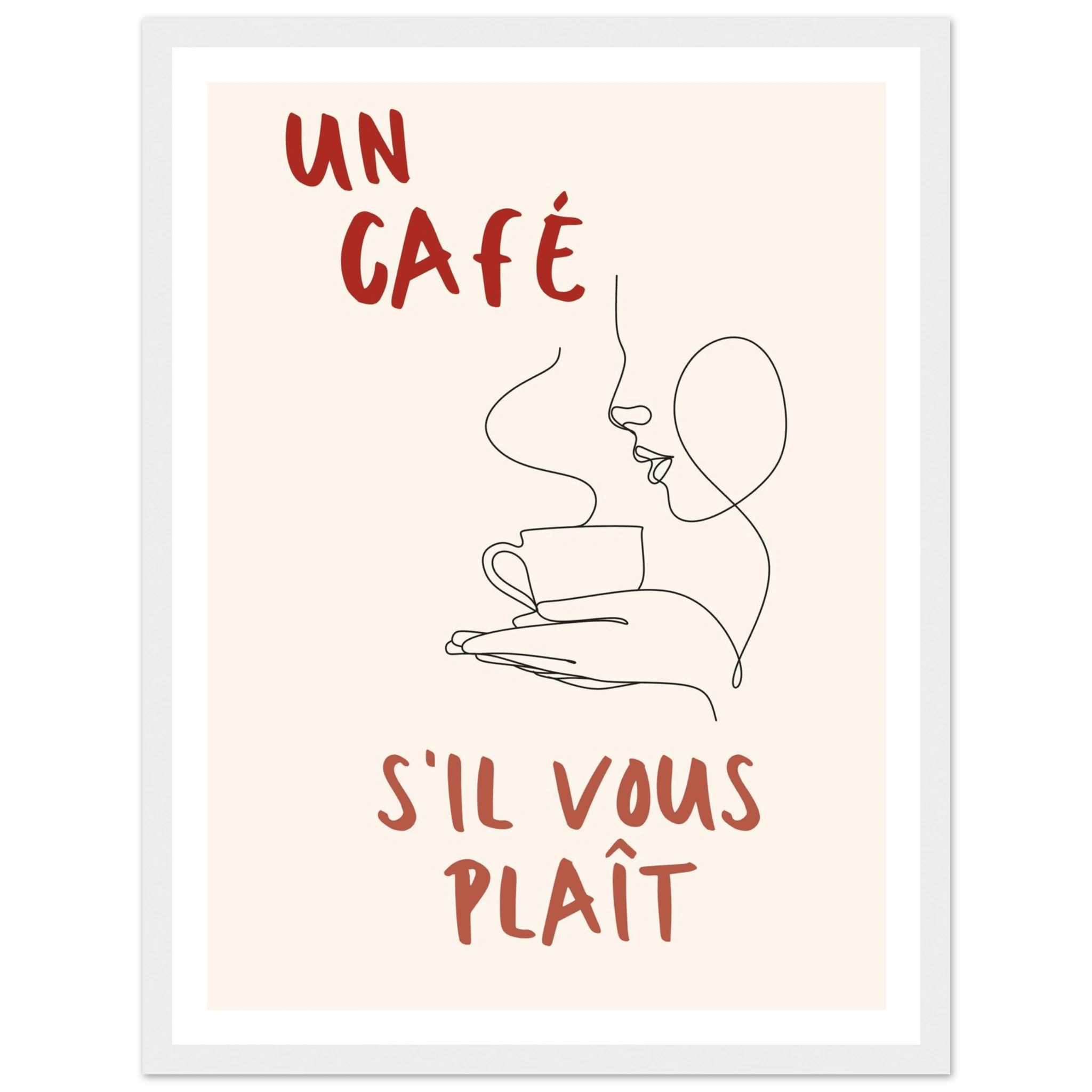 Un Café S'il Vous Plait - Poster - Arthena