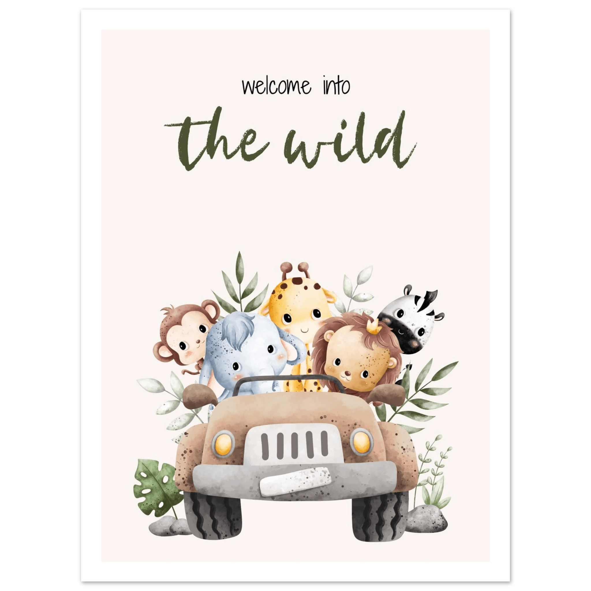 Welcome into the wild - Poster - Arthena
