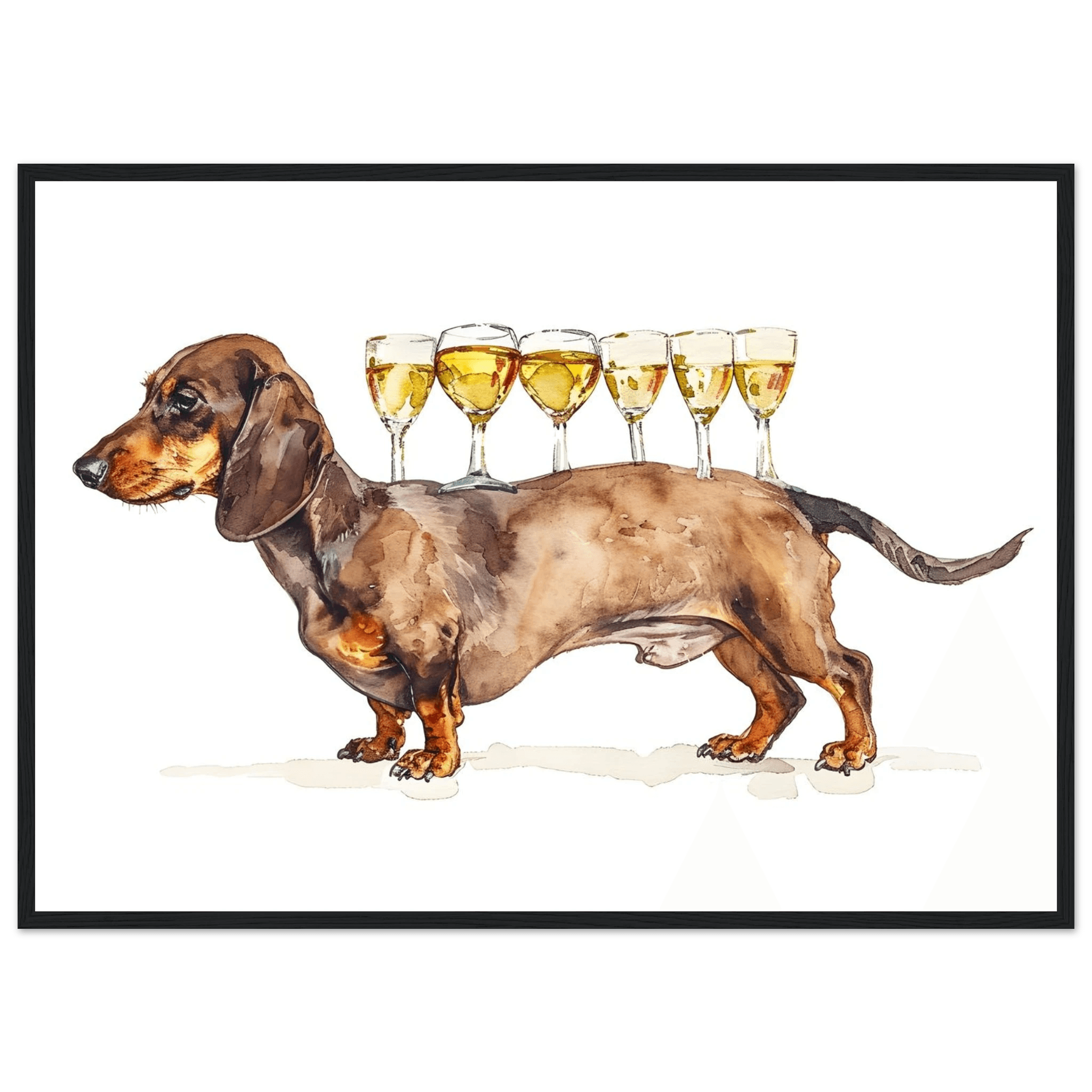 Wiener Dog Butler - Poster - Arthena