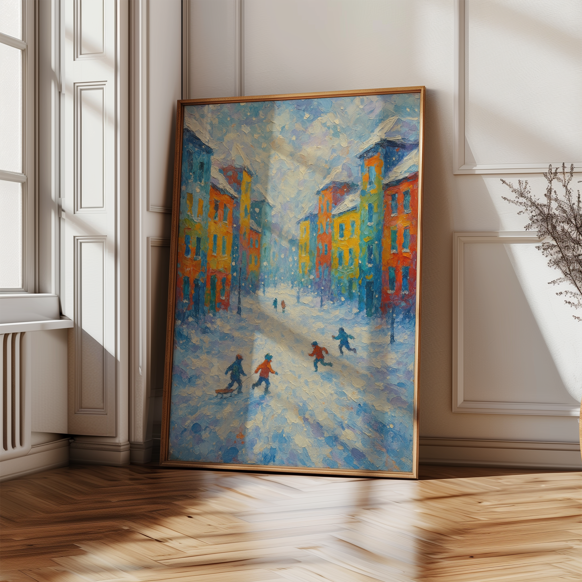 Vinterlek I Staden - Poster