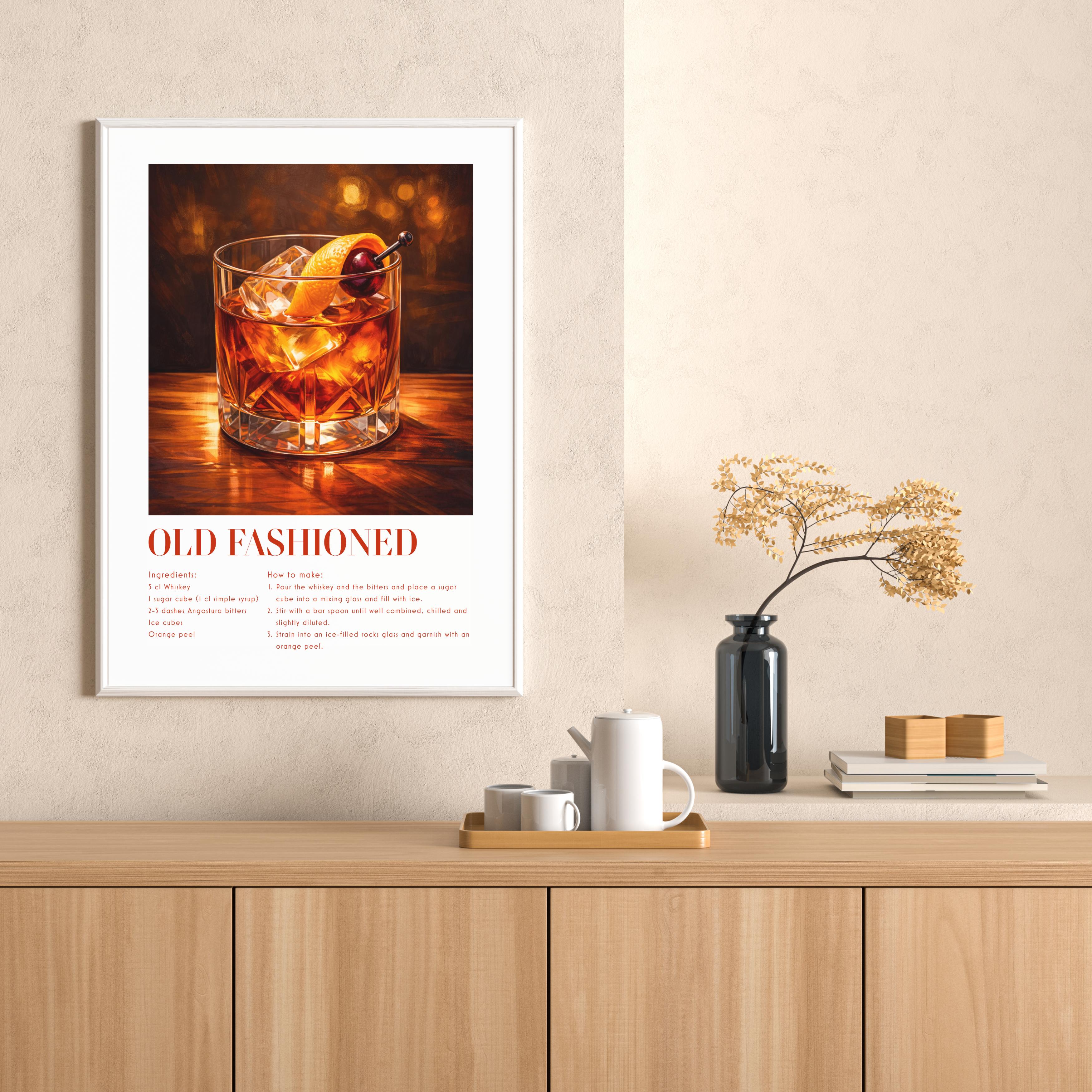 Old Fashioned Drink - Poster
