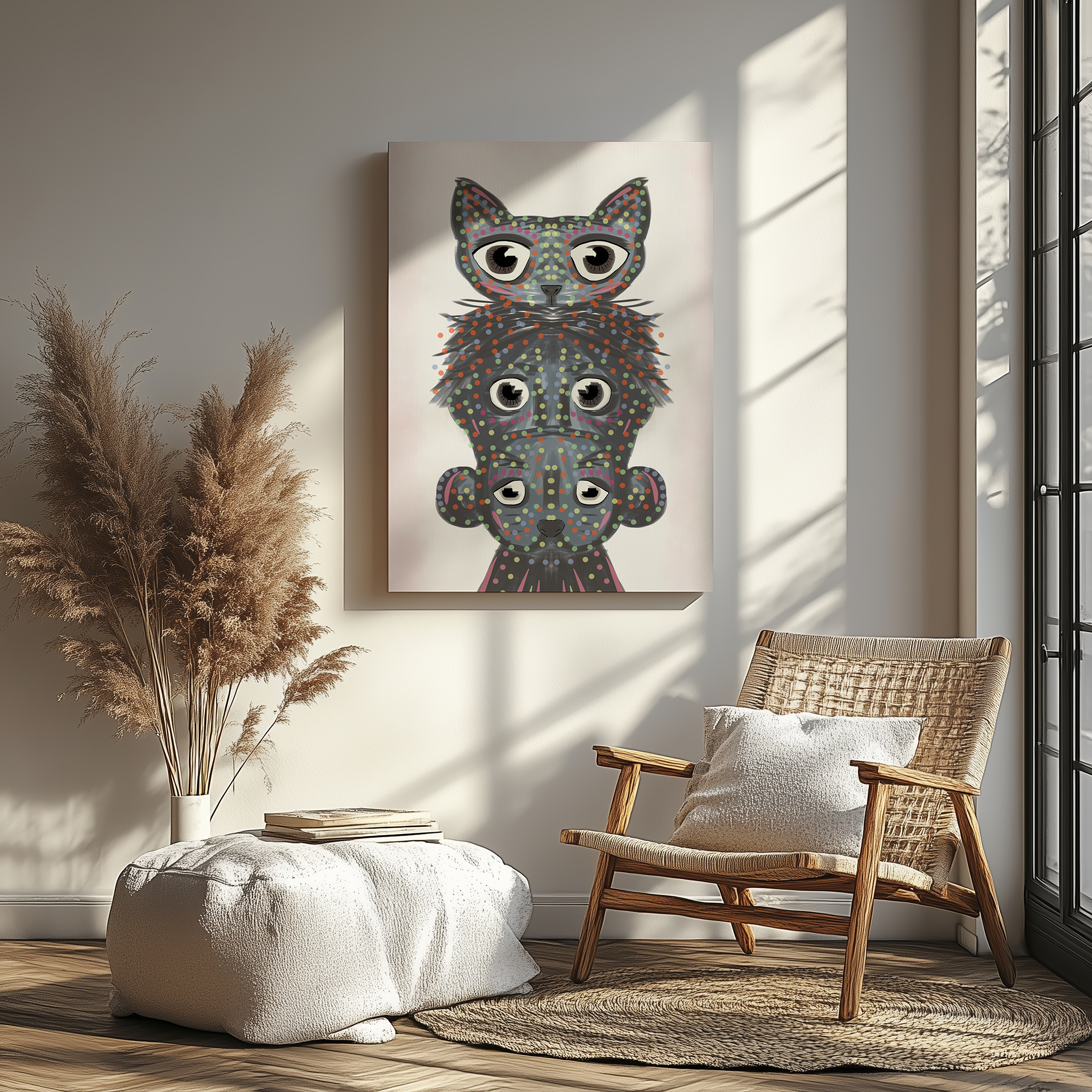 Prickiga Vänner - Canvas