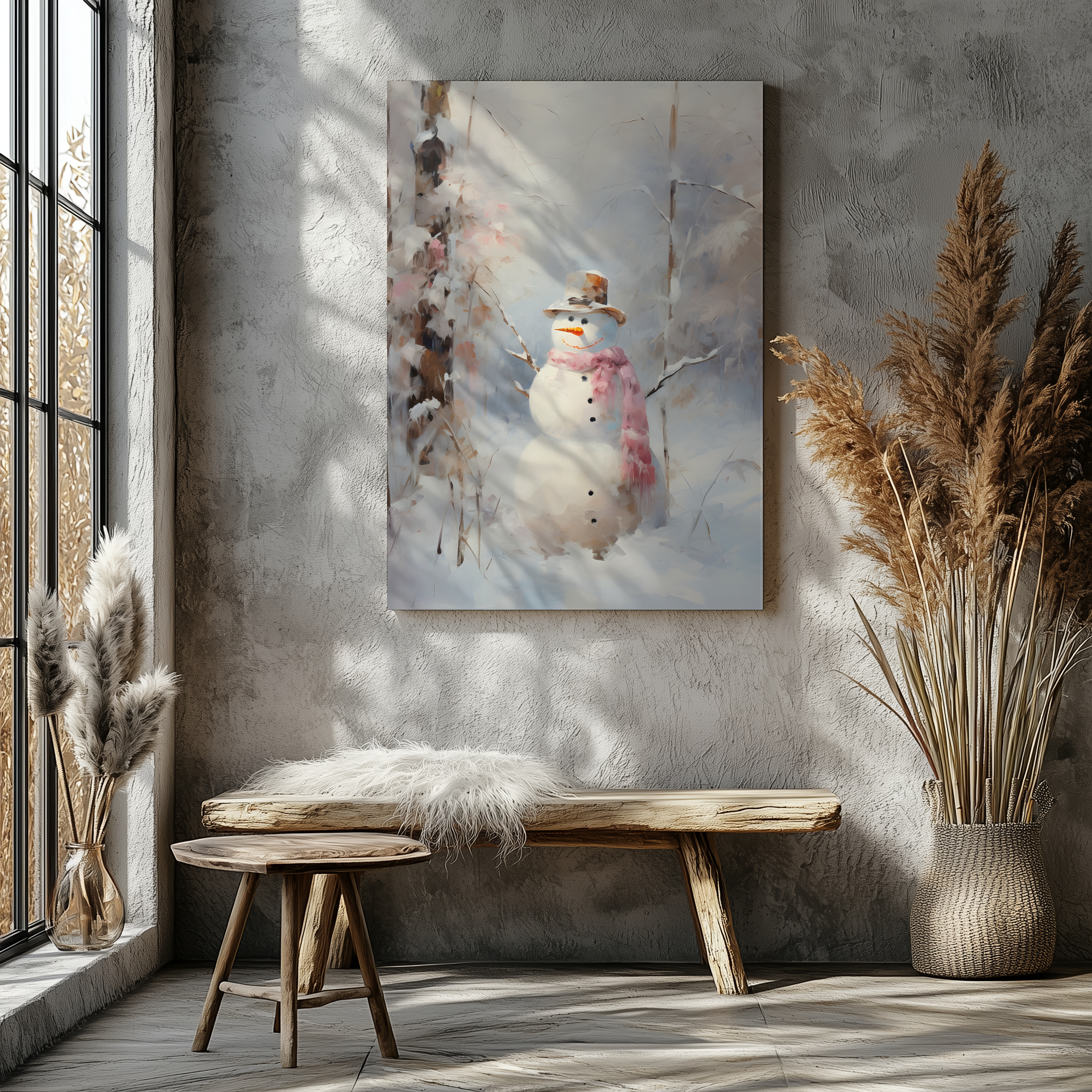 Snögubbe – Canvas