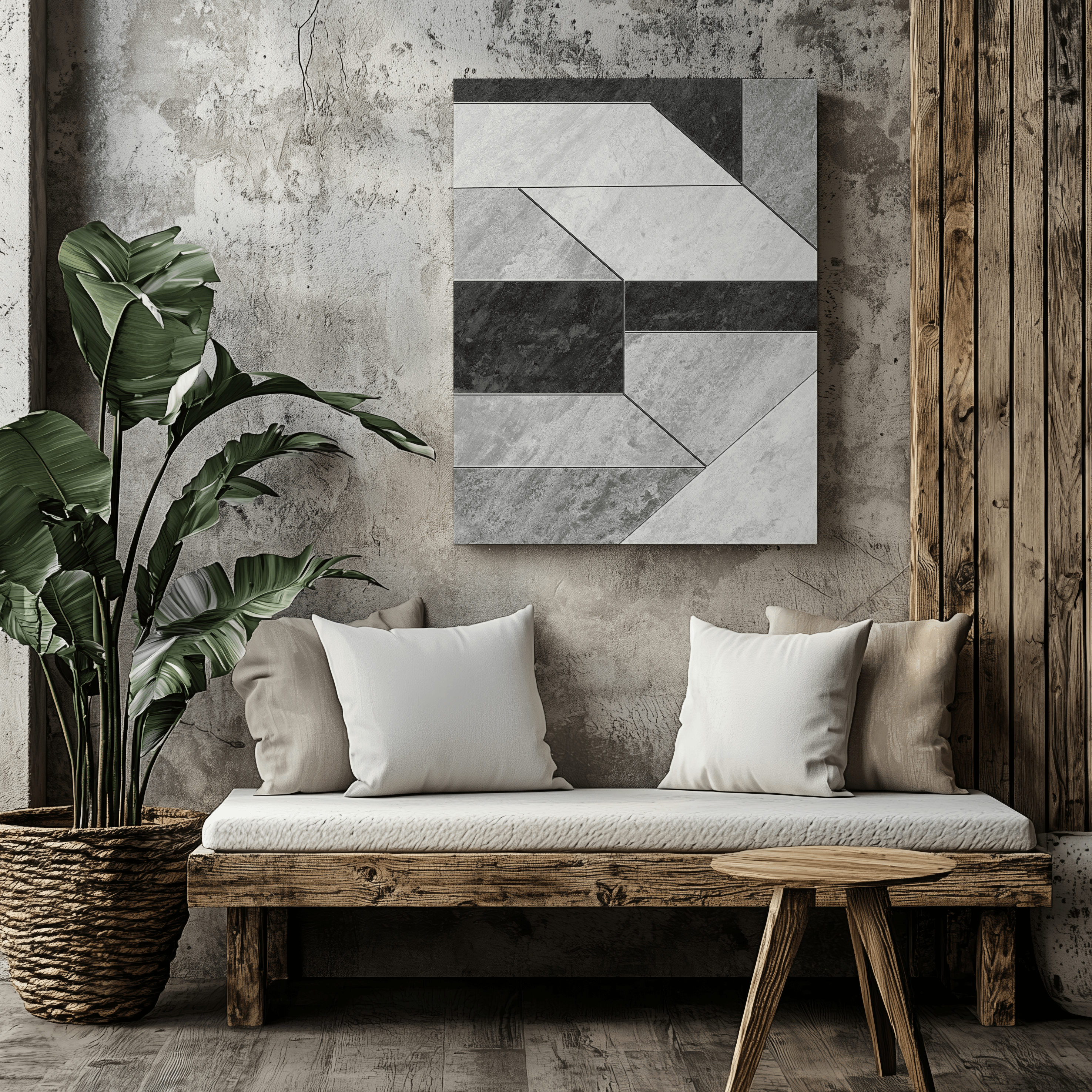 Stone geometry - Canvas - Arthena