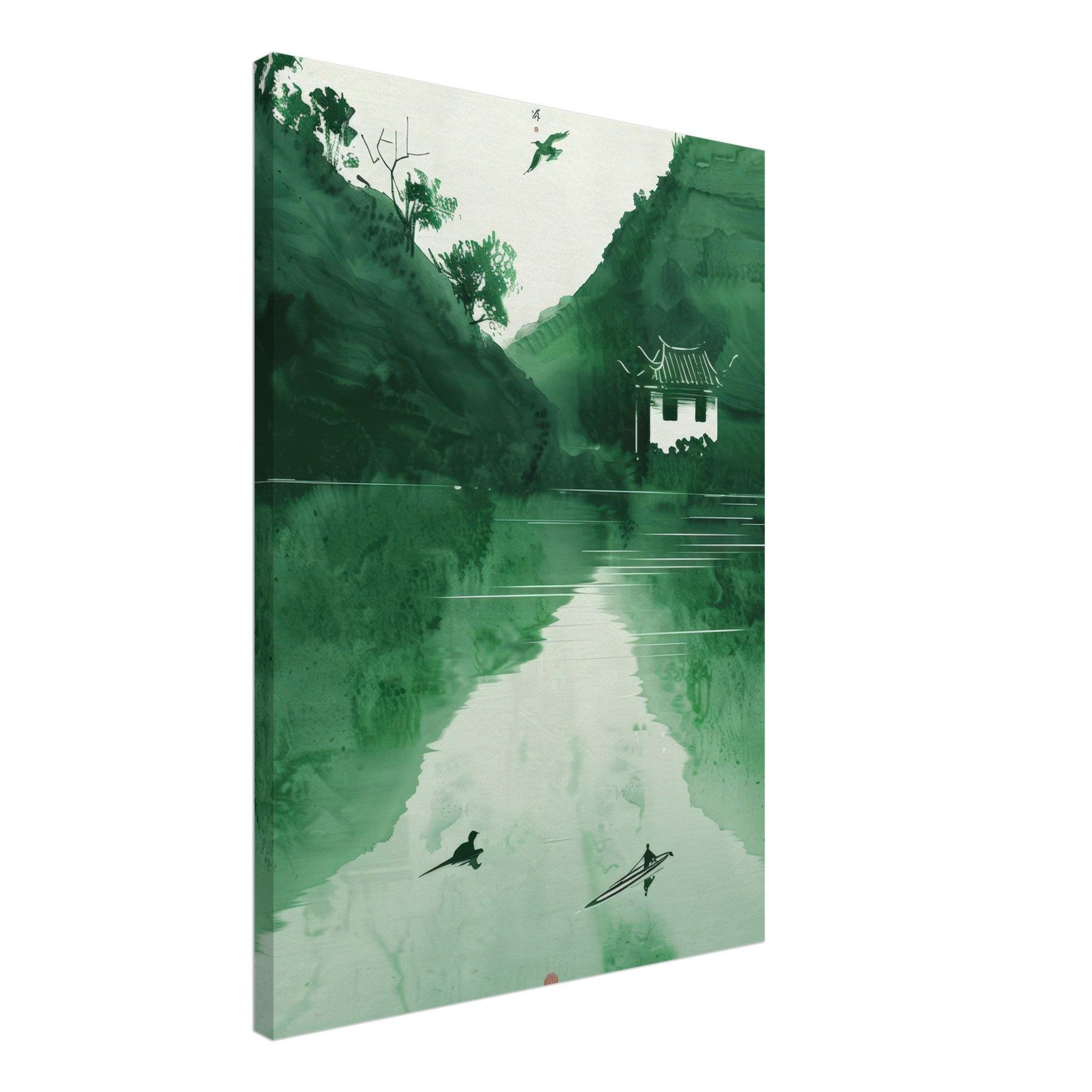 The green mirror - Canvas - Arthena