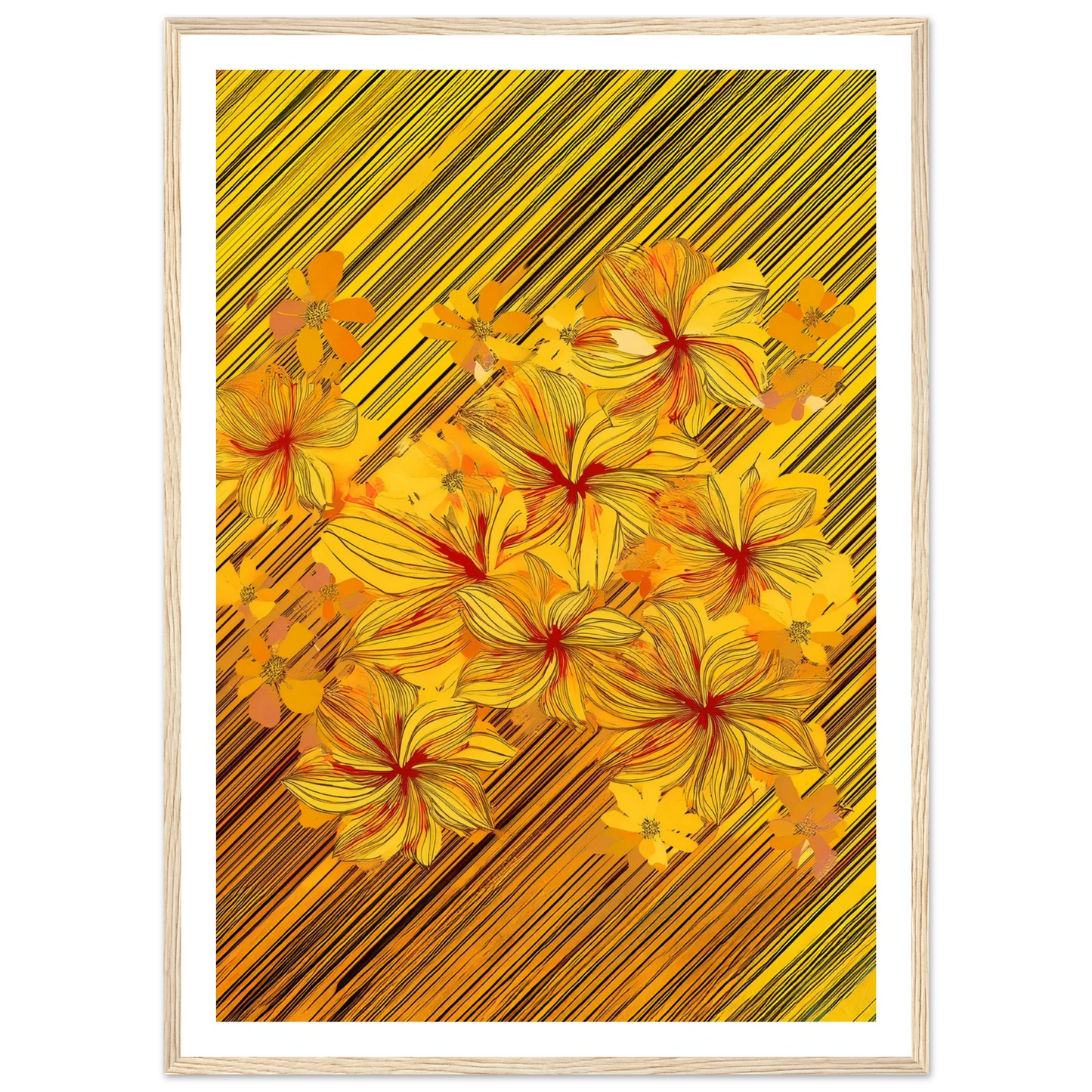 Golden Blossoms - Poster - Arthena