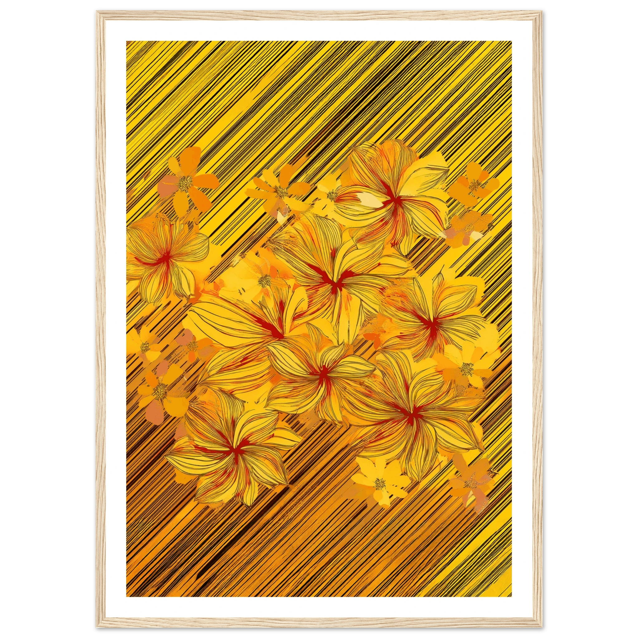 Golden Blossoms - Poster - Arthena