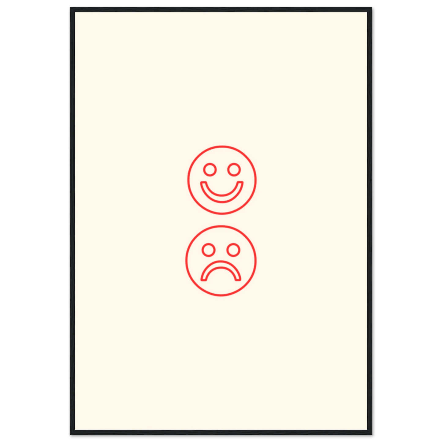 Happy face, sad face - Poster - Arthena