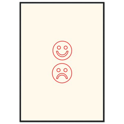 Happy face, sad face - Poster - Arthena