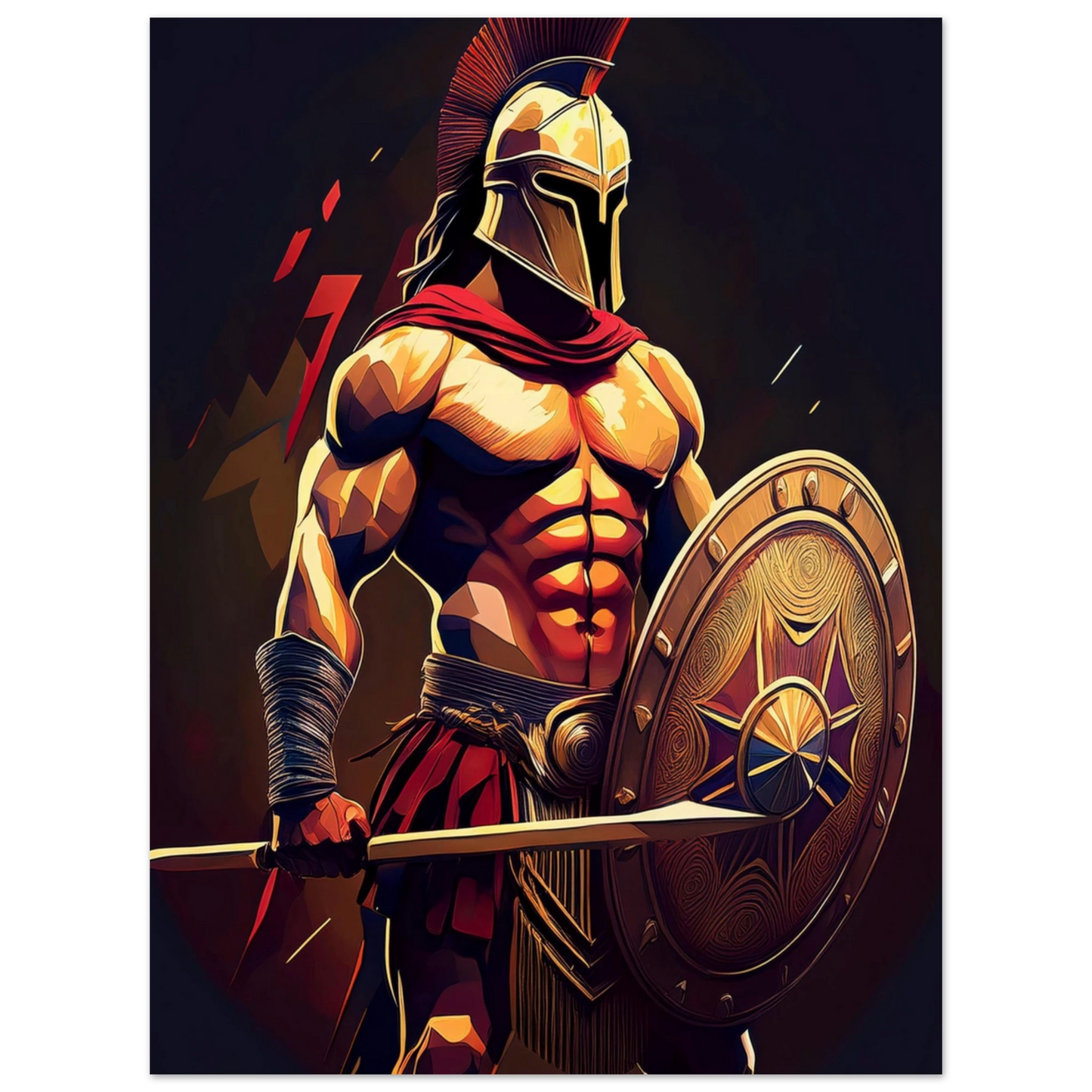 Spartan Warrior - Poster - Arthena
