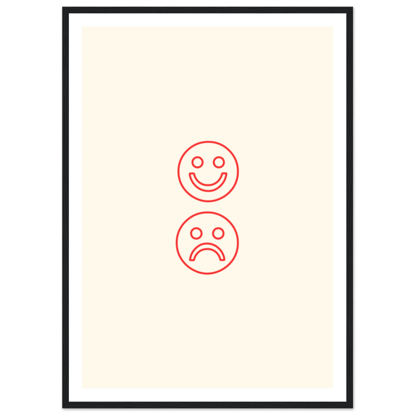 Happy face, sad face - Poster - Arthena