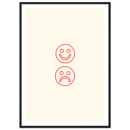 Happy face, sad face - Poster - Arthena