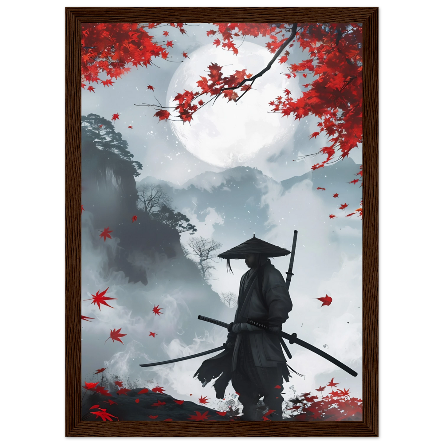 Crimson Leaves - Poster - Arthena