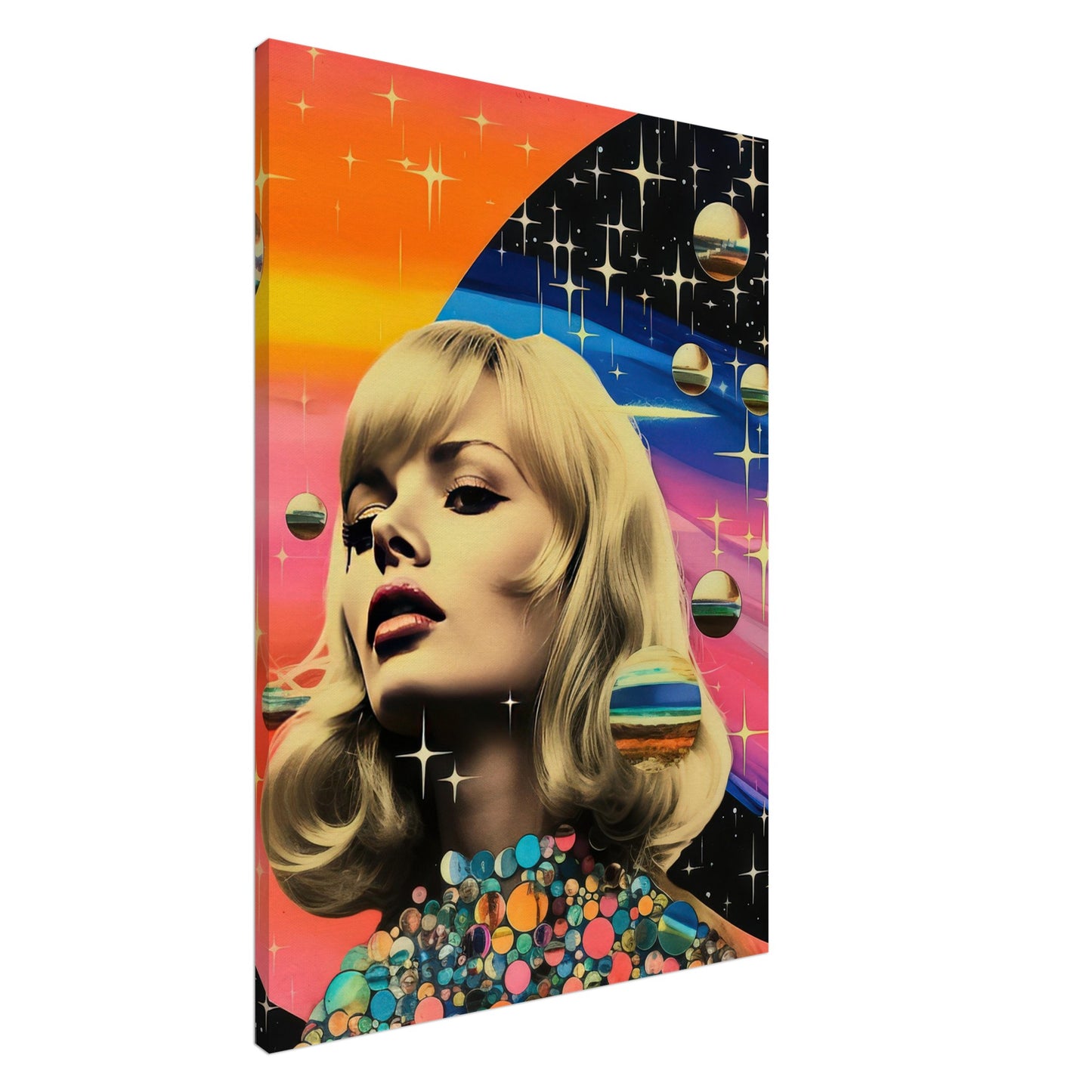 Retro Galaxy Queen - Canvas - Arthena