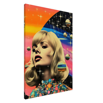 Retro Galaxy Queen - Canvas - Arthena