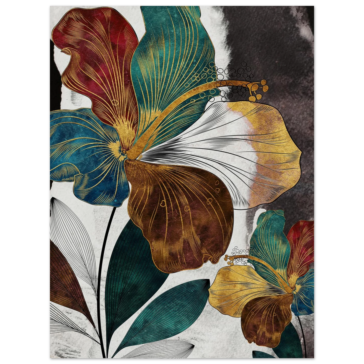 Golden Bloom Symphony - Poster - Arthena