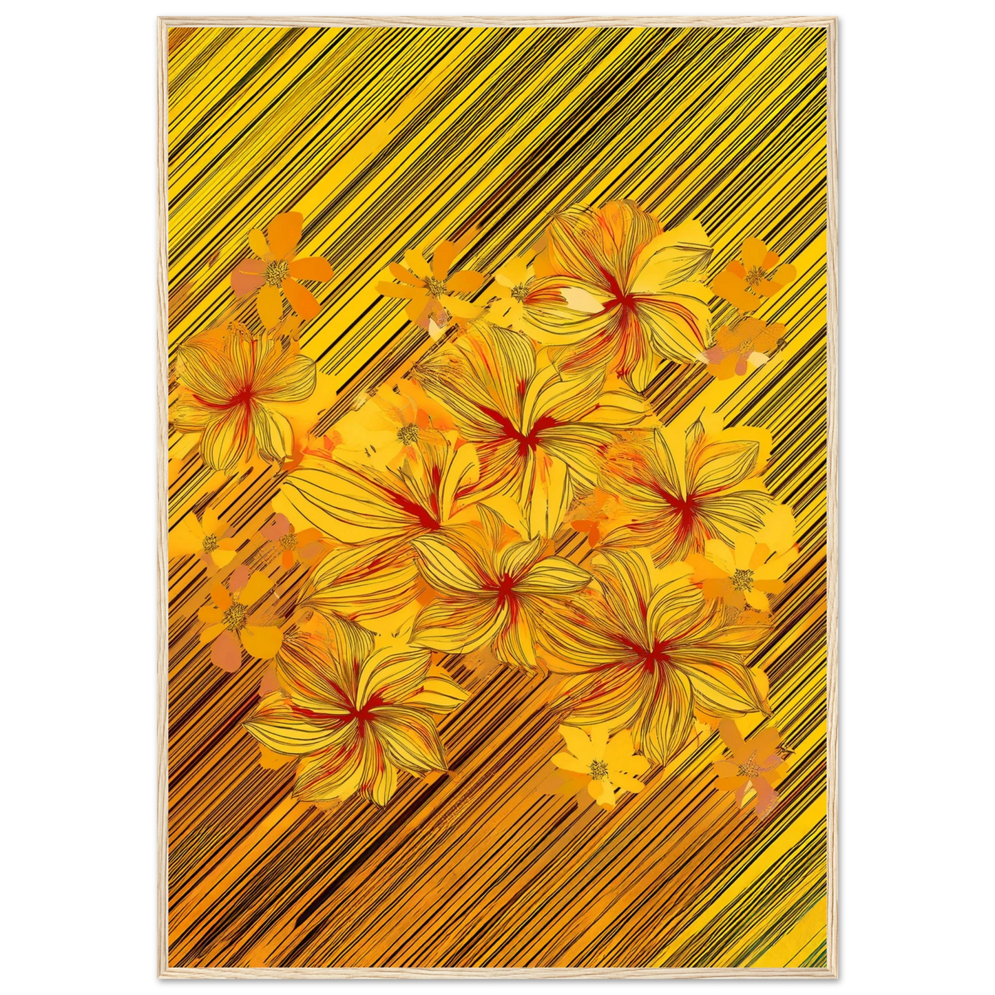 Golden Blossoms - Poster - Arthena