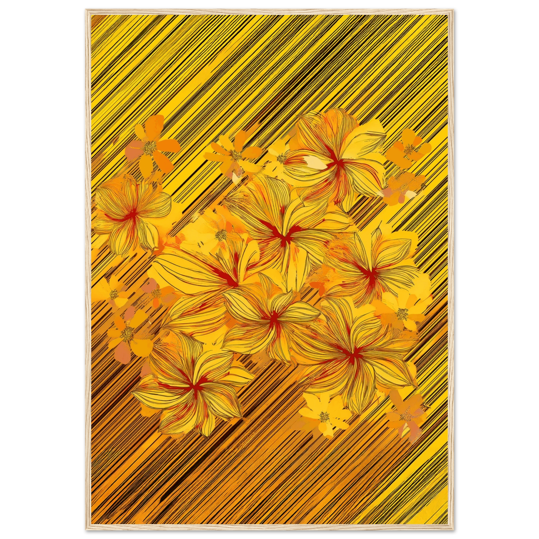 Golden Blossoms - Poster - Arthena