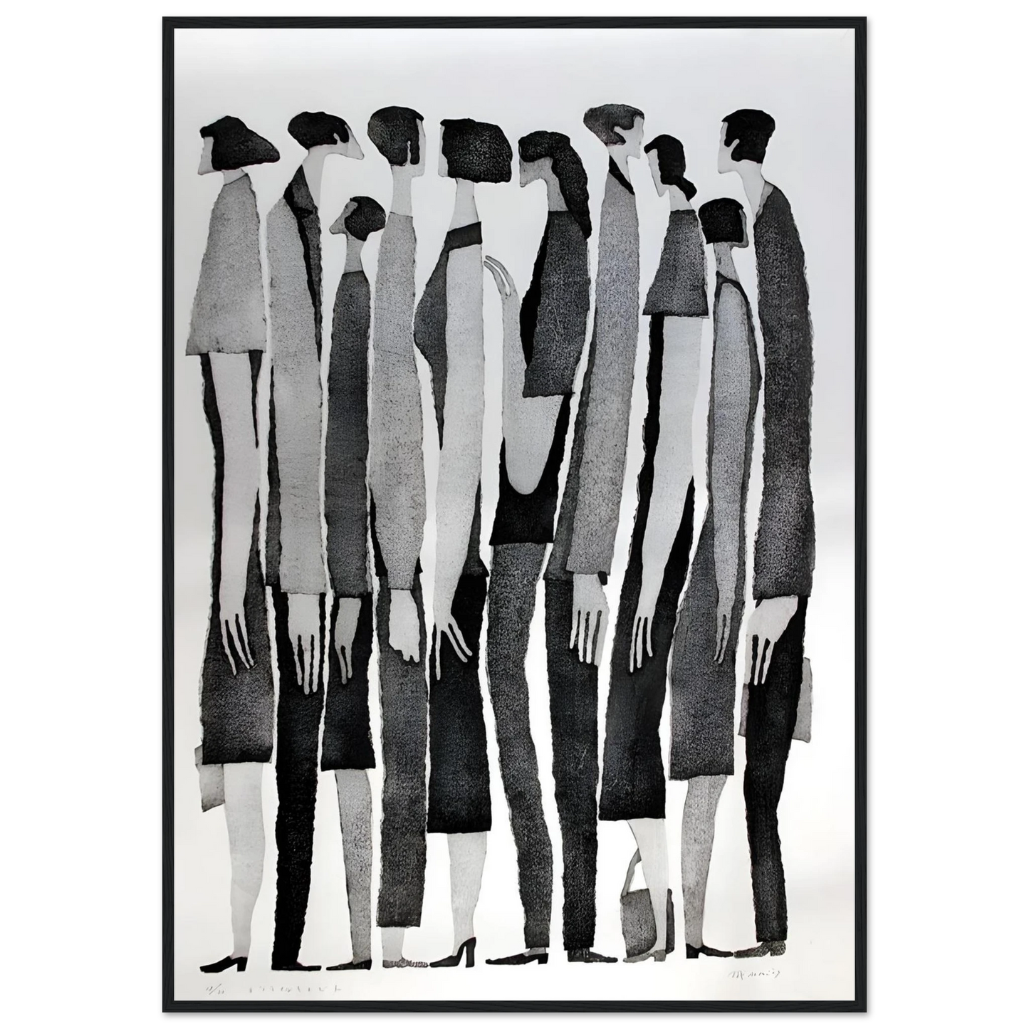 Silent Crowd - Poster - Arthena