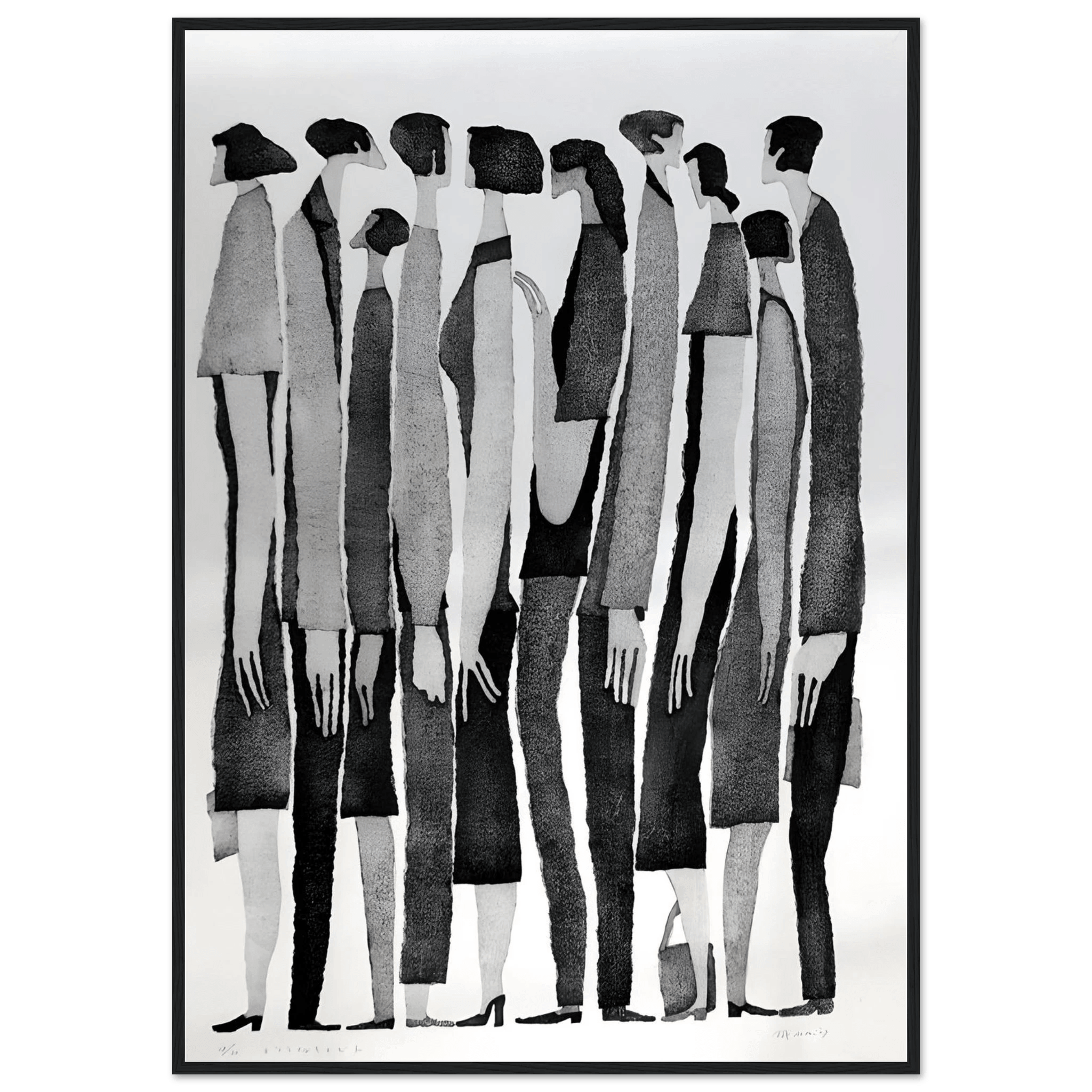Silent Crowd - Poster - Arthena