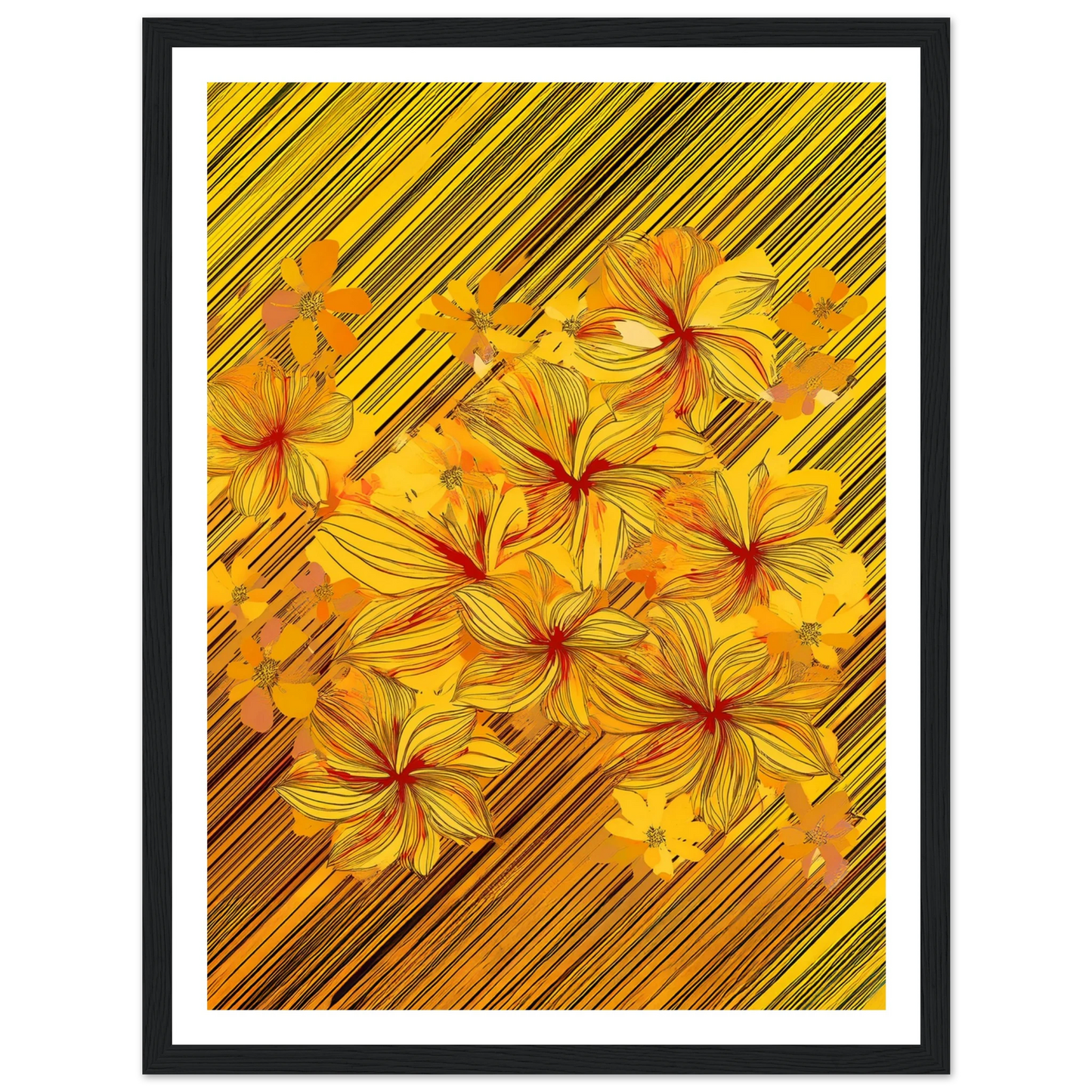 Golden Blossoms - Poster - Arthena