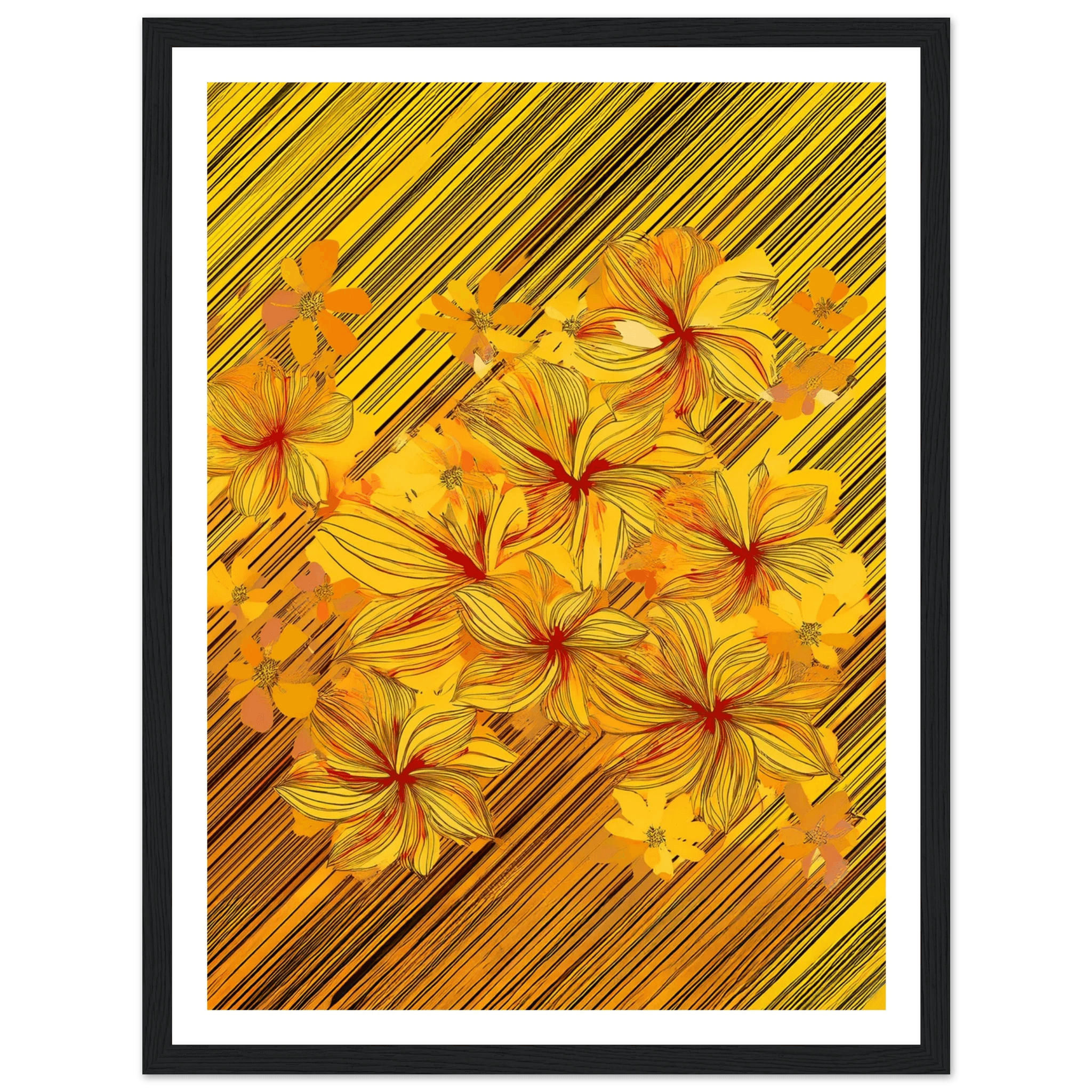 Golden Blossoms - Poster - Arthena