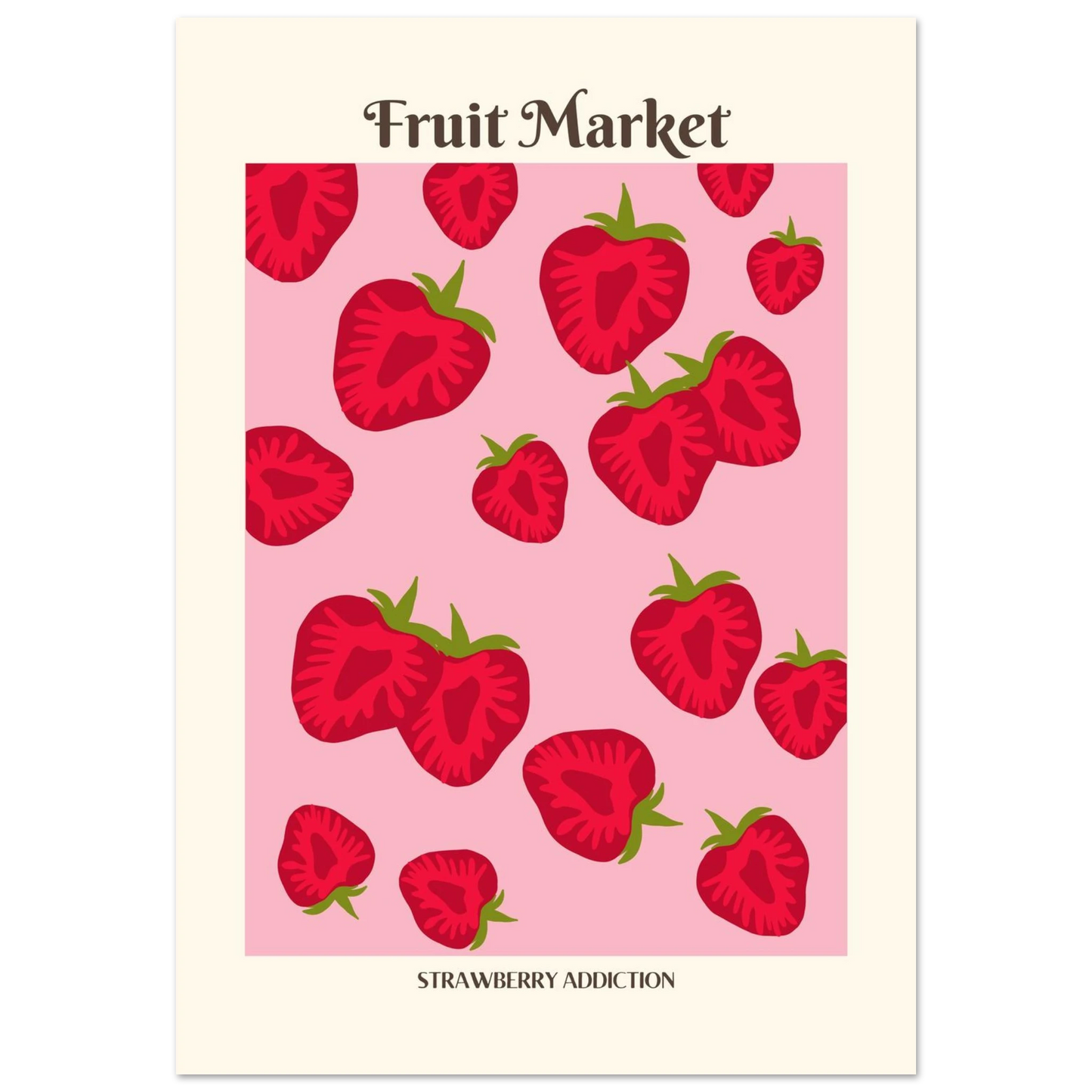 Fruit Market Strawberry - Poster - Arthena