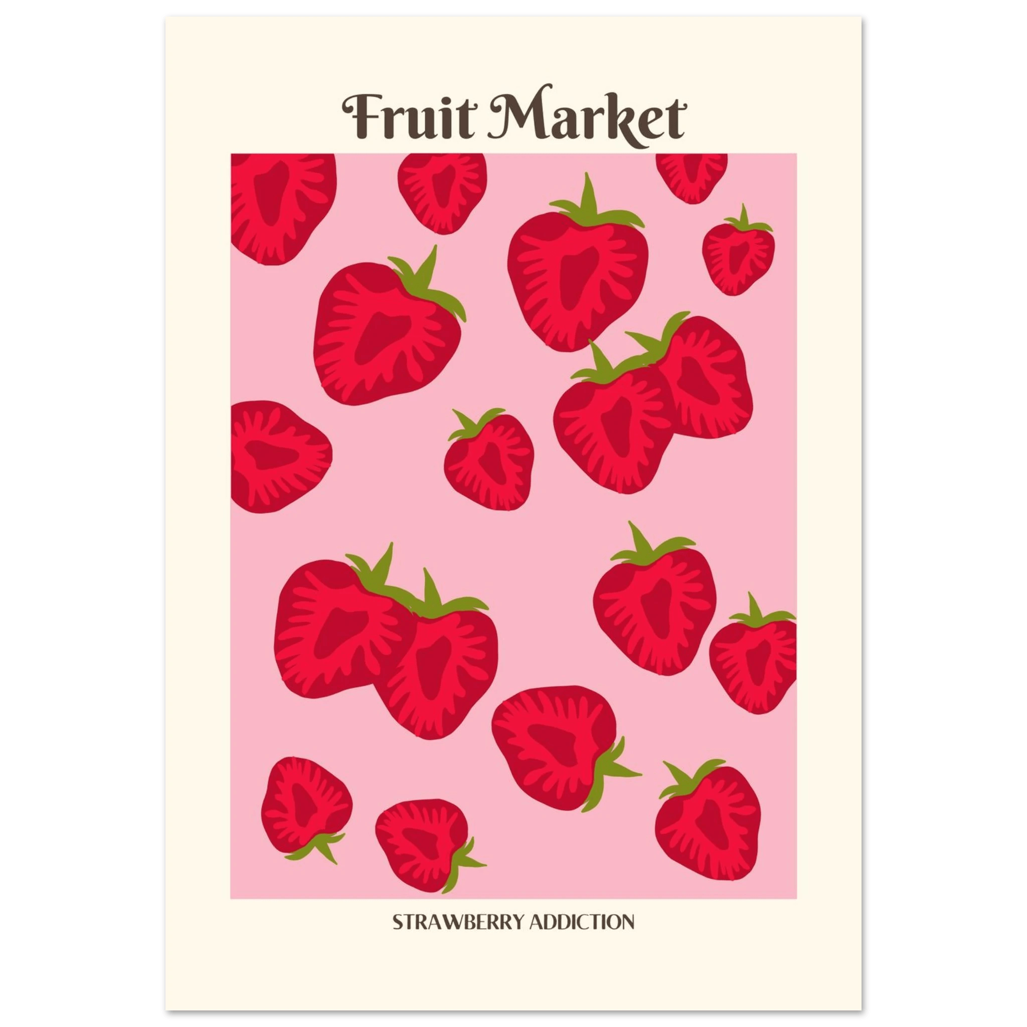 Fruit Market Strawberry - Poster - Arthena