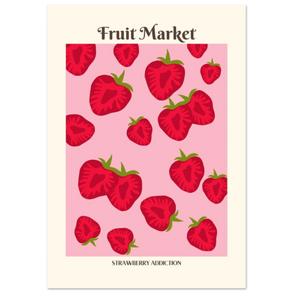 Fruit Market Strawberry - Poster - Arthena