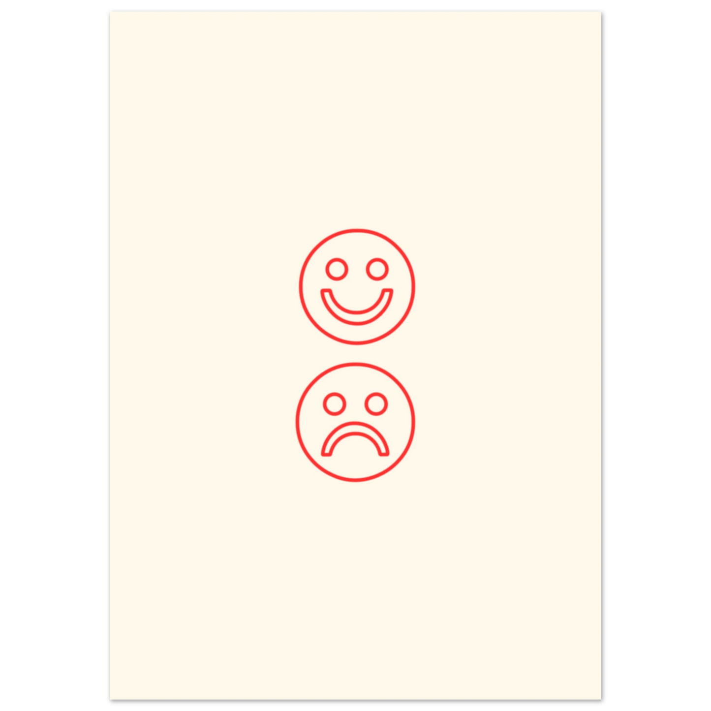 Happy face, sad face - Poster - Arthena