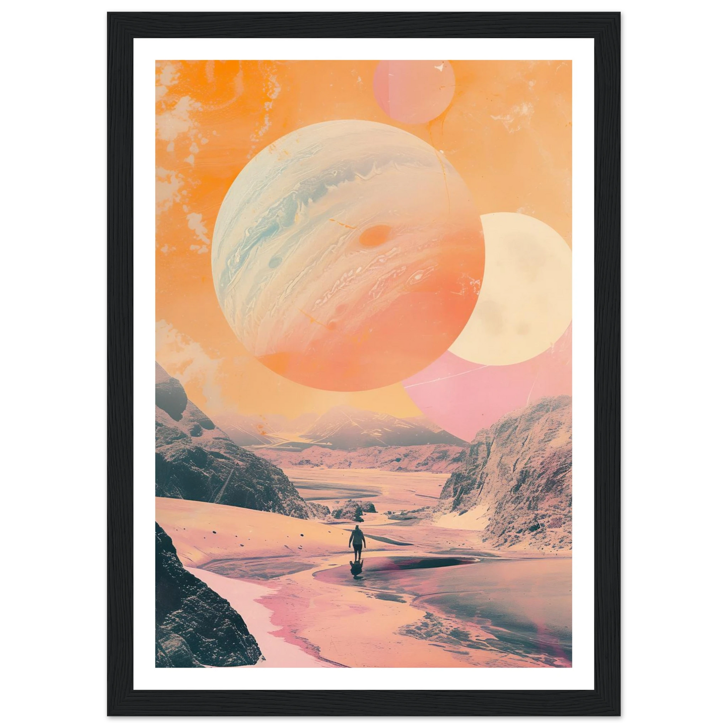 Lost Wanderer Beneath Alien Suns - Poster - Arthena