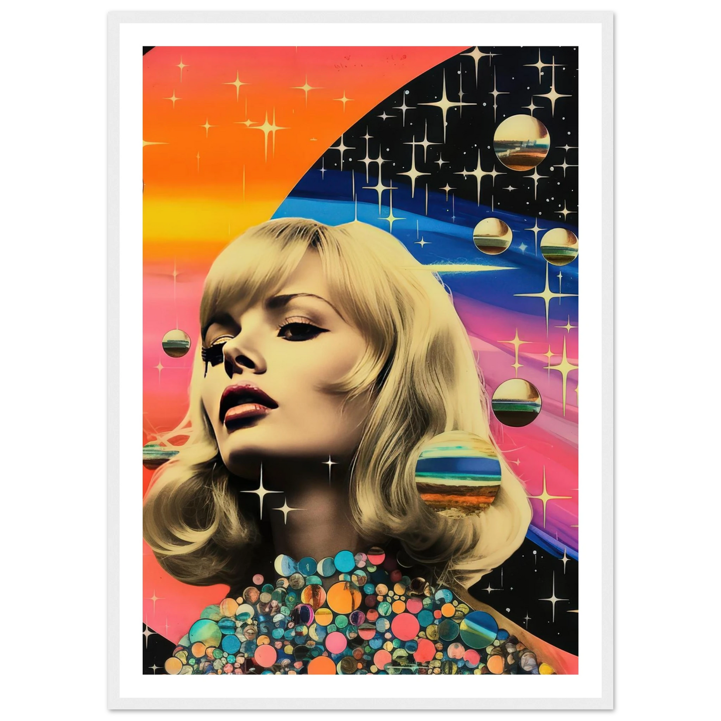 Retro Galaxy Queen - Poster - Arthena