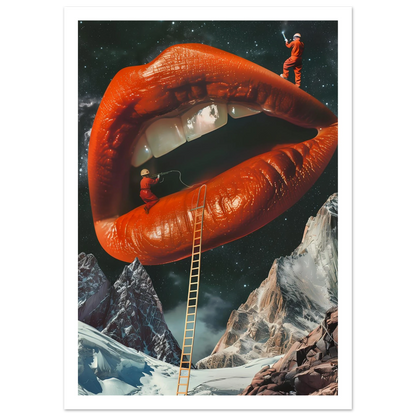 Lip Construction - Poster - Arthena