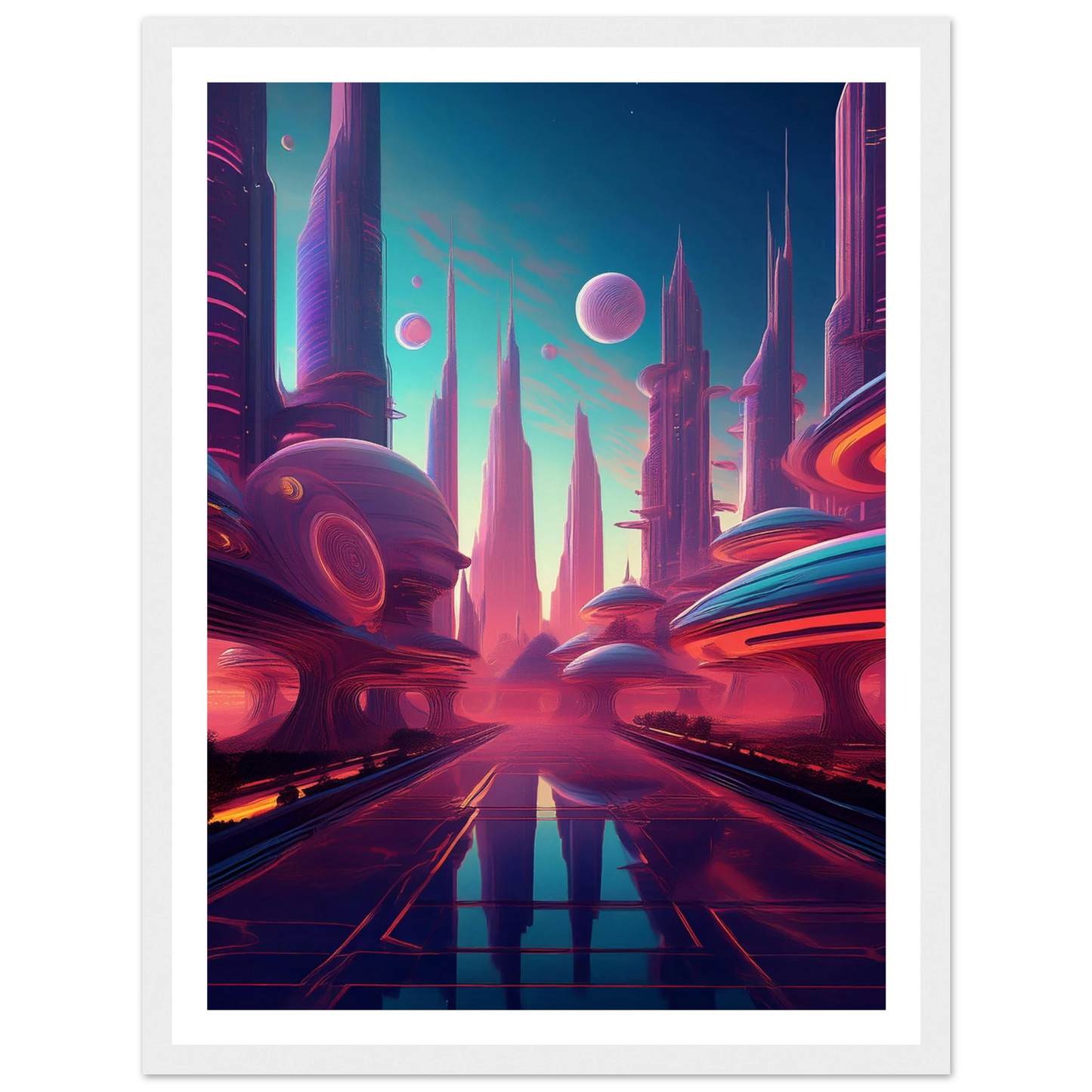 Neon Horizons - Poster - Arthena