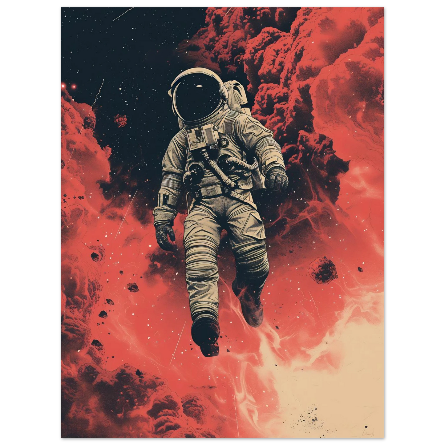 Scarlet Skies The Astronaut - Poster - Arthena