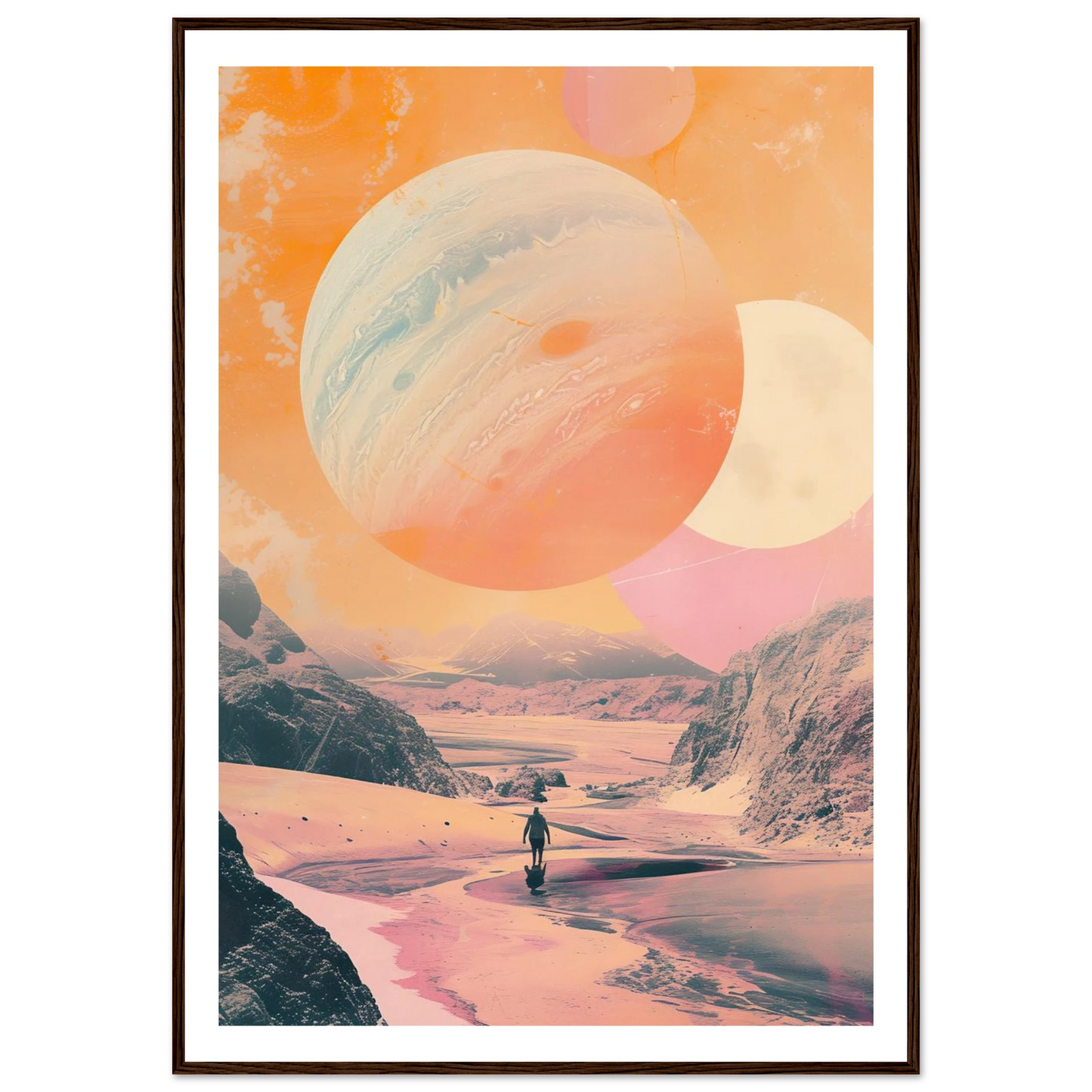 Lost Wanderer Beneath Alien Suns - Poster - Arthena