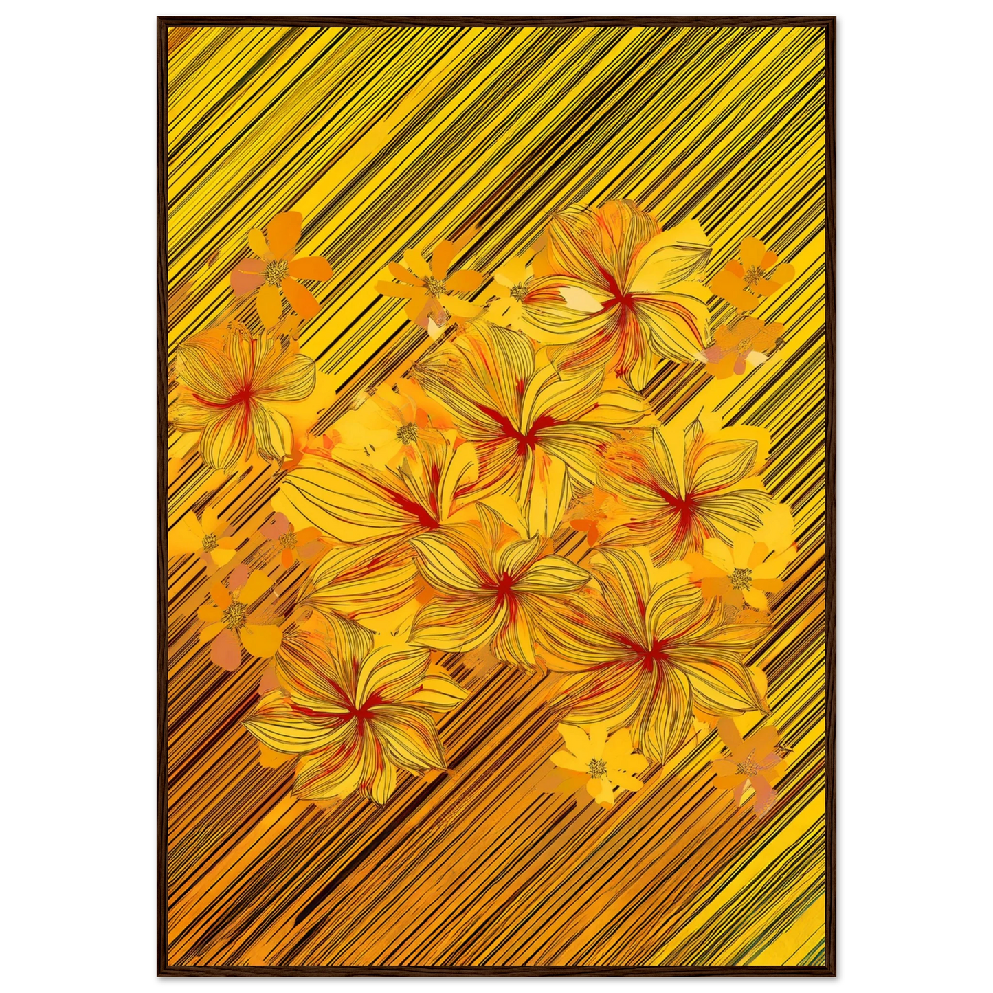 Golden Blossoms - Poster - Arthena