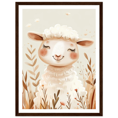 Cute Wooly Sheep - Poster - Arthena