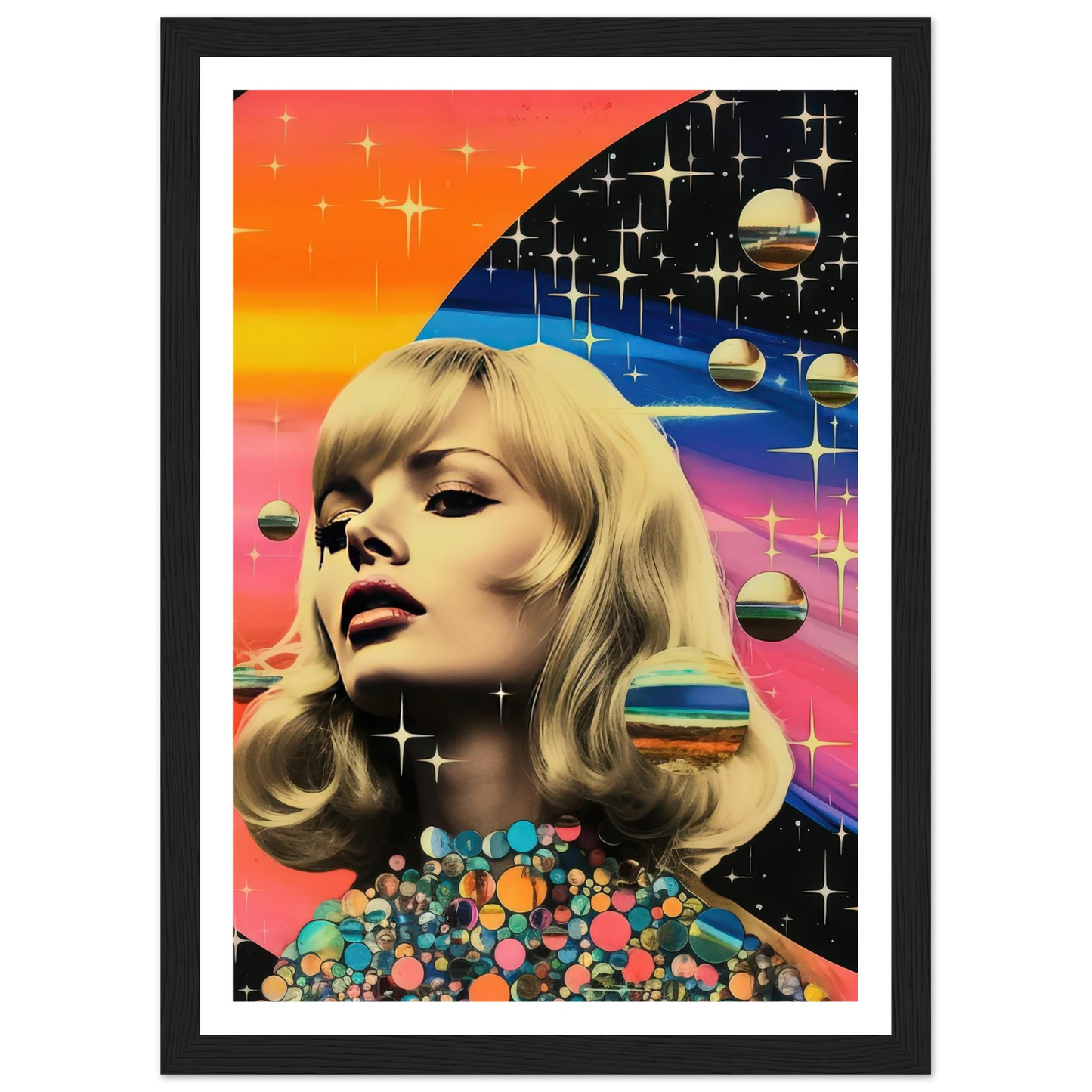 Retro Galaxy Queen - Poster - Arthena