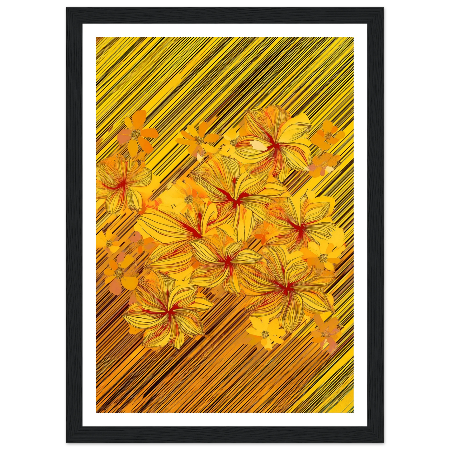Golden Blossoms - Poster - Arthena