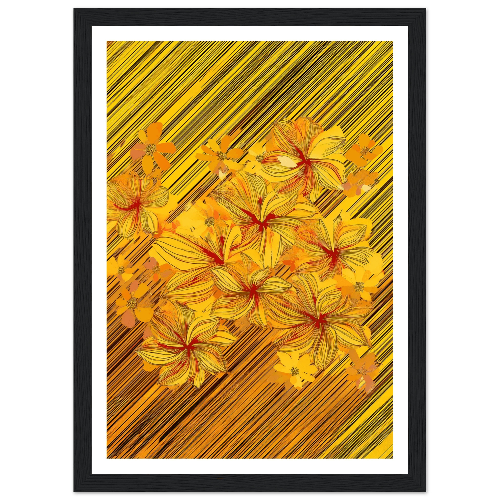 Golden Blossoms - Poster - Arthena