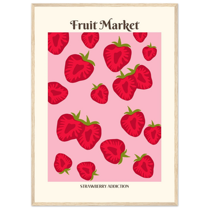 Fruit Market Strawberry - Poster - Arthena