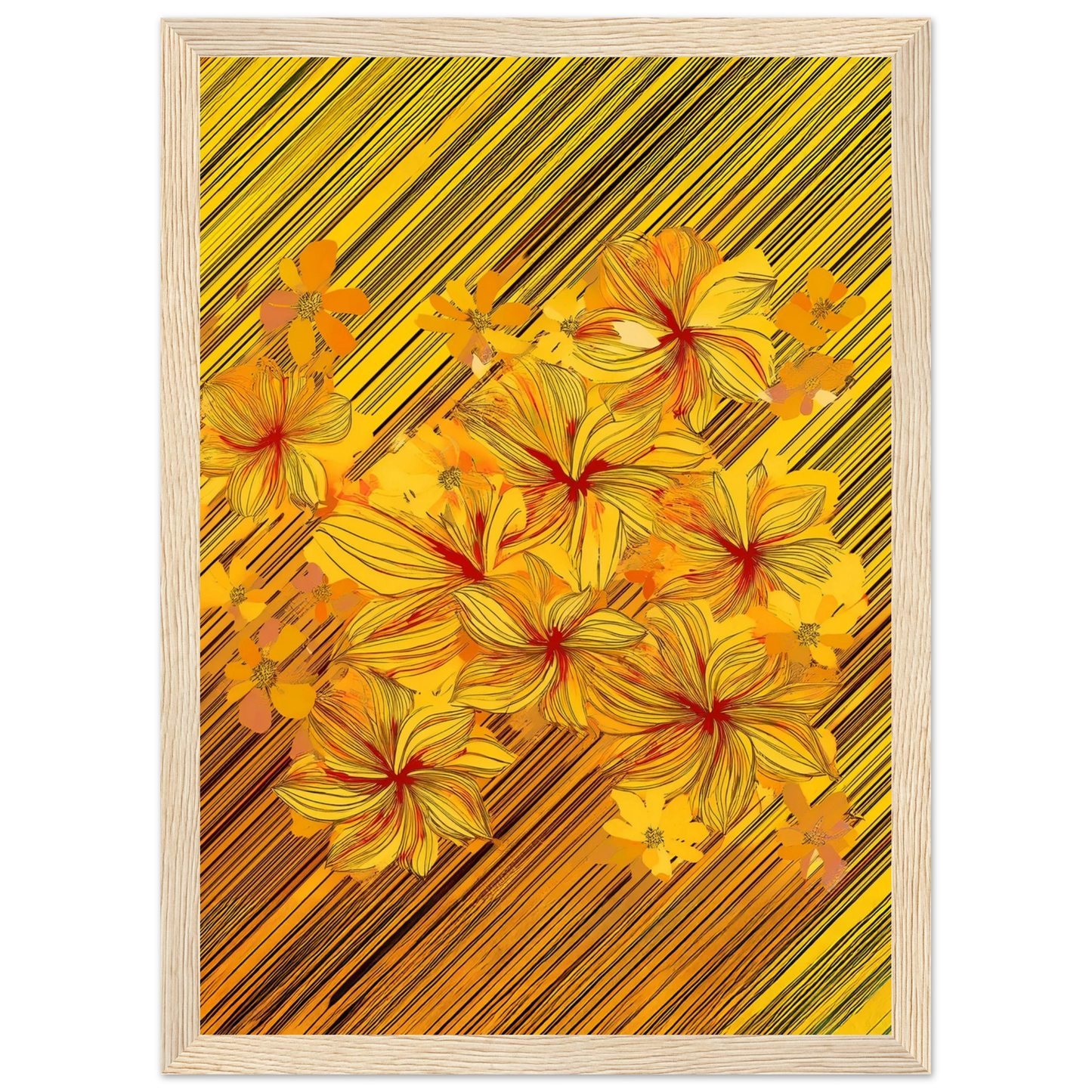 Golden Blossoms - Poster - Arthena