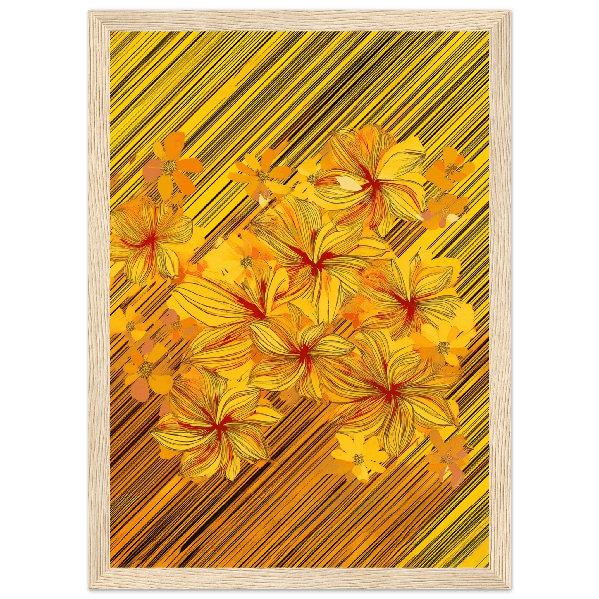 Golden Blossoms - Poster - Arthena