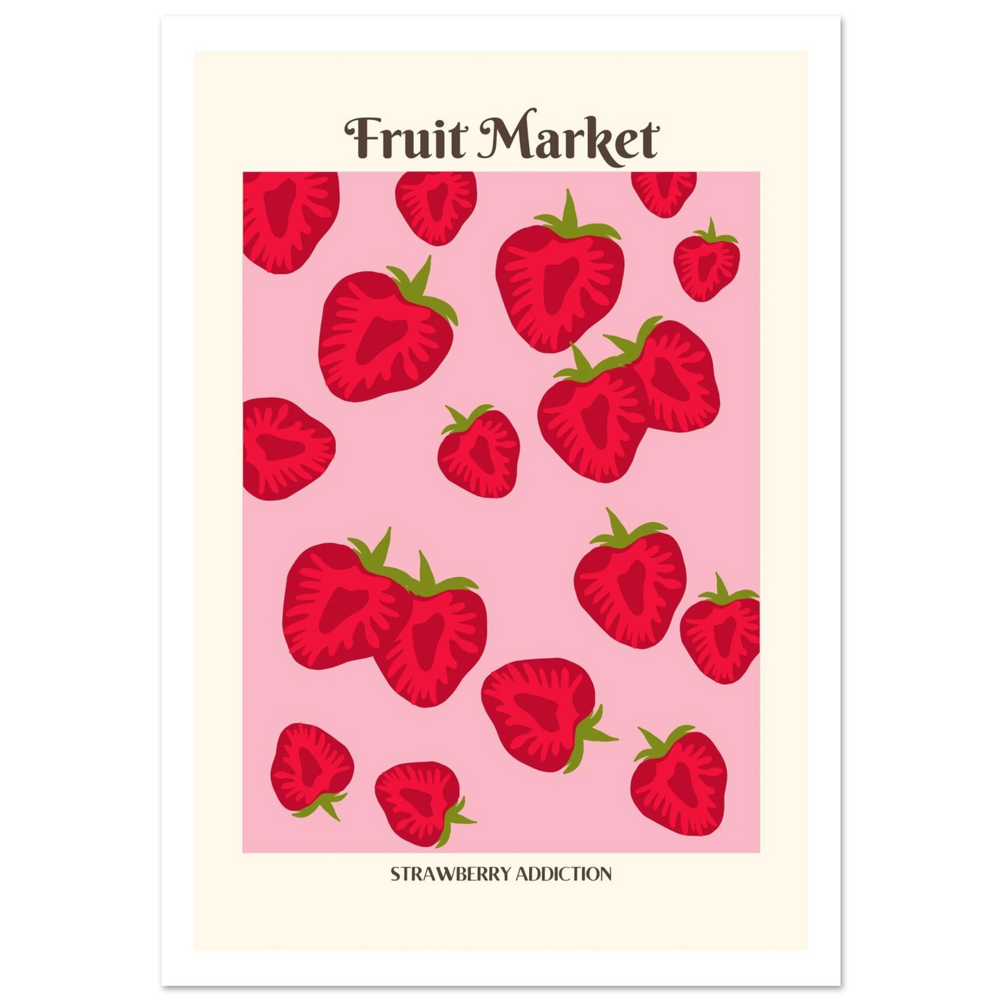 Fruit Market Strawberry - Poster - Arthena