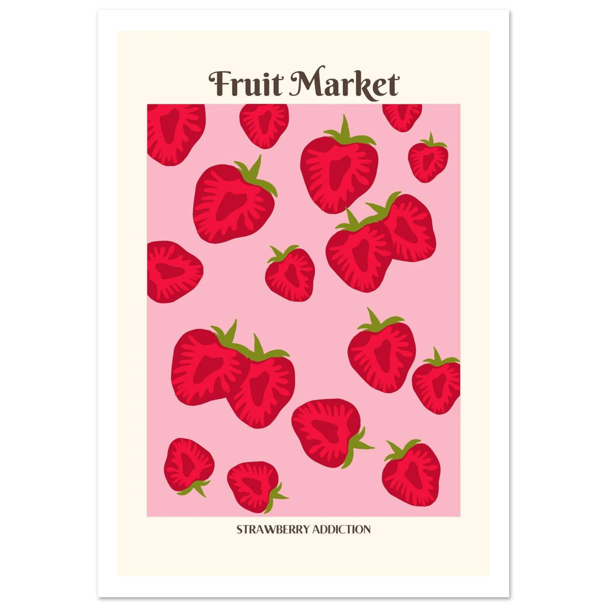 Fruit Market Strawberry - Poster - Arthena