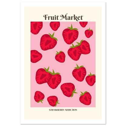 Fruit Market Strawberry - Poster - Arthena