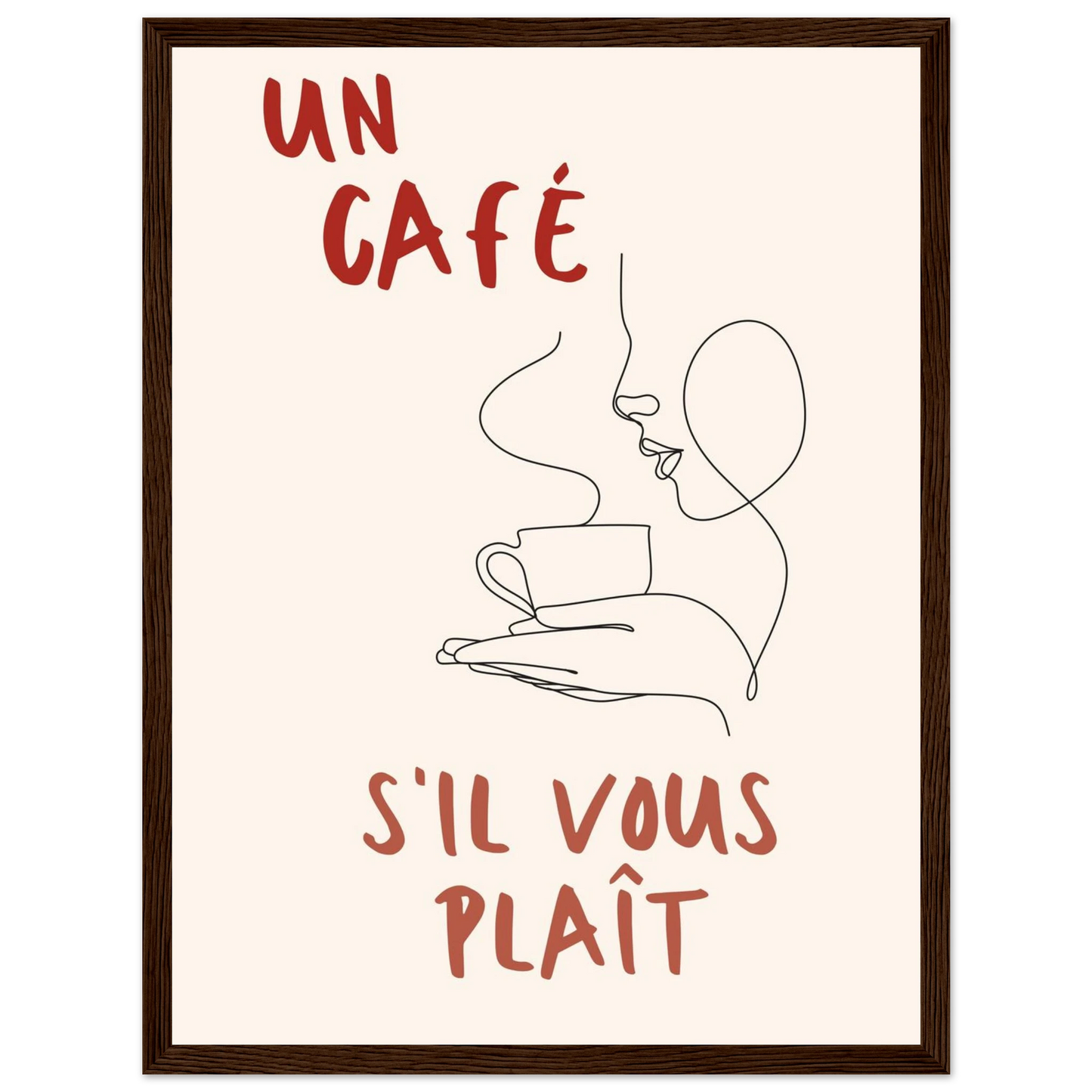 Un Café S'il Vous Plait - Poster - Arthena
